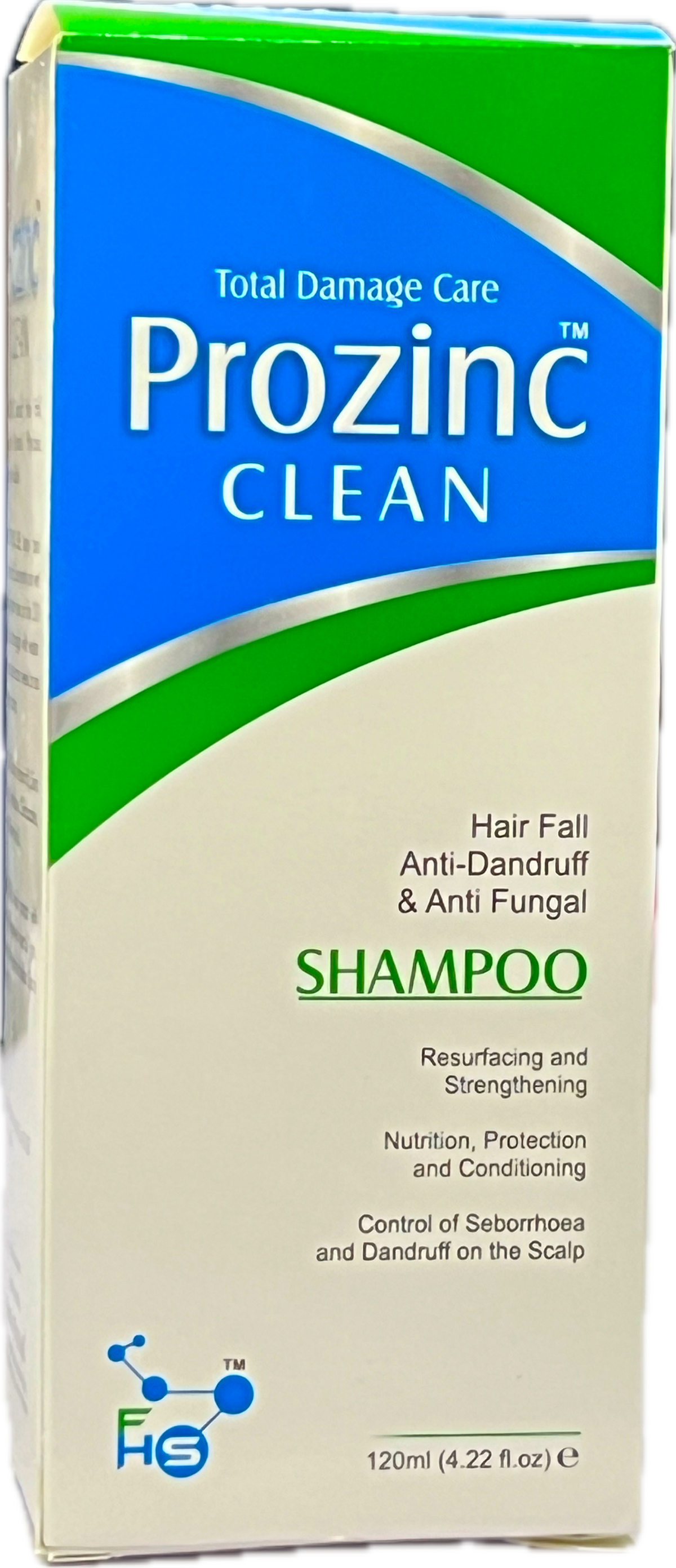 : Prozinc Clean Shampoo 120ml - Total Damage Care - Hair Fall Anti-Dandruff & Anti Fungal
