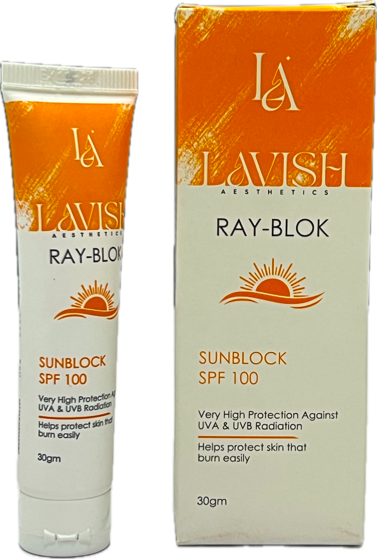 Ray-Blok Sunblock SPF 100 30gm - Lavish Aesthetics - Very High Protection UVA & UVB