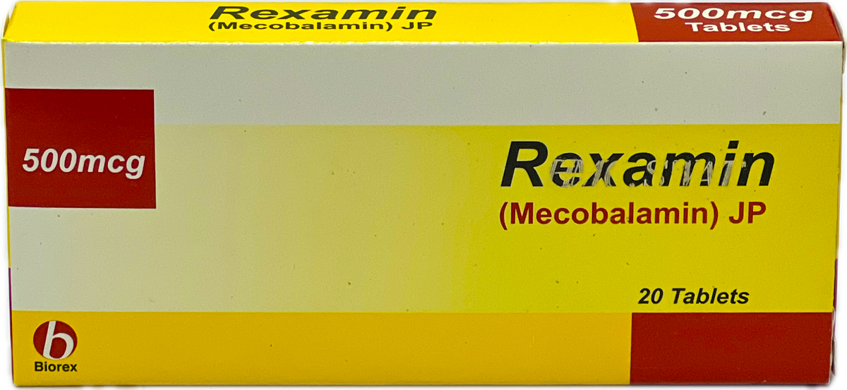 Rexamin 500mcg Tablets 20s - Mecobalamin JP 500mcg - Biorex