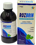 Rozbrin Syrup 240ml - Ginseng Ginkgo Biloba Bacopa Monnieri - Brain Heart Circulation - Better Concentration