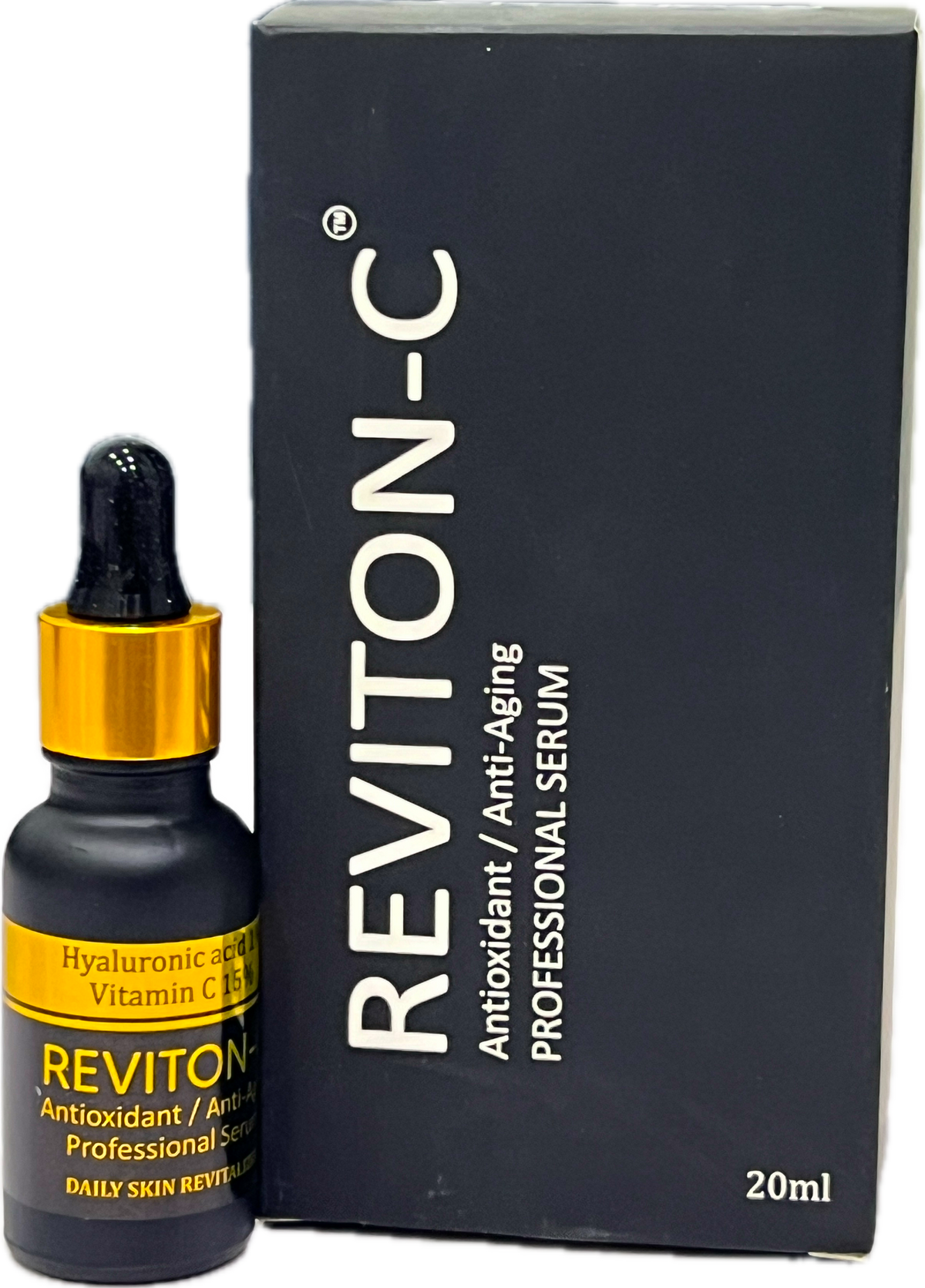 Reviton-C Serum 20ml - Hyaluronic Acid Vitamin C 15% - Antioxidant Anti-Aging Professional Serum