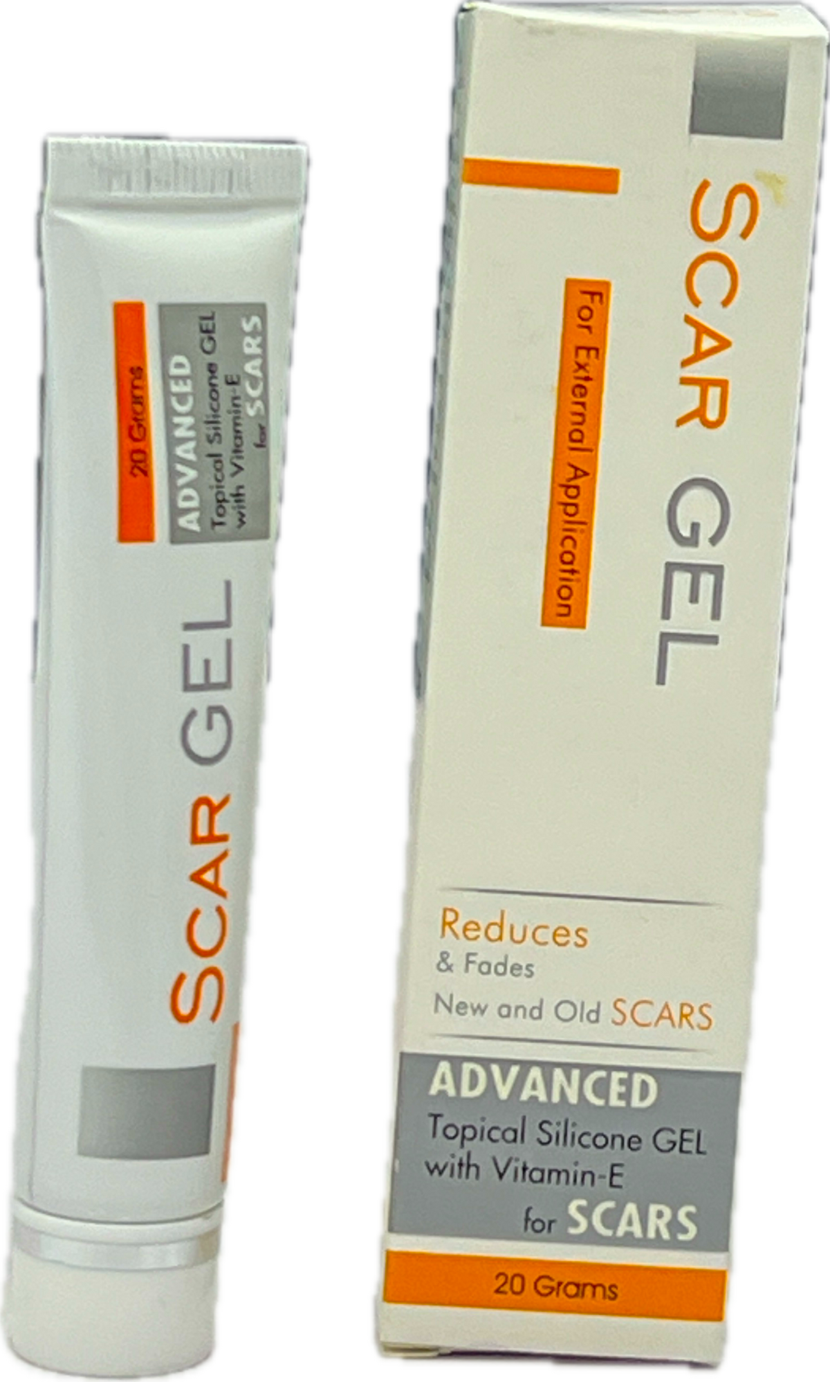 Scar Gel 20g - Advanced Topical Silicone Gel with Vitamin-E for Scars - Reduces & Fades New and Old Scars
