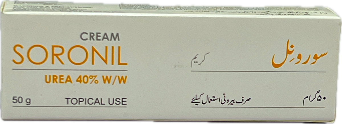 Soronil Cream 50g - Urea 40% W/W Topical Use - Keratolytic Moisturizer