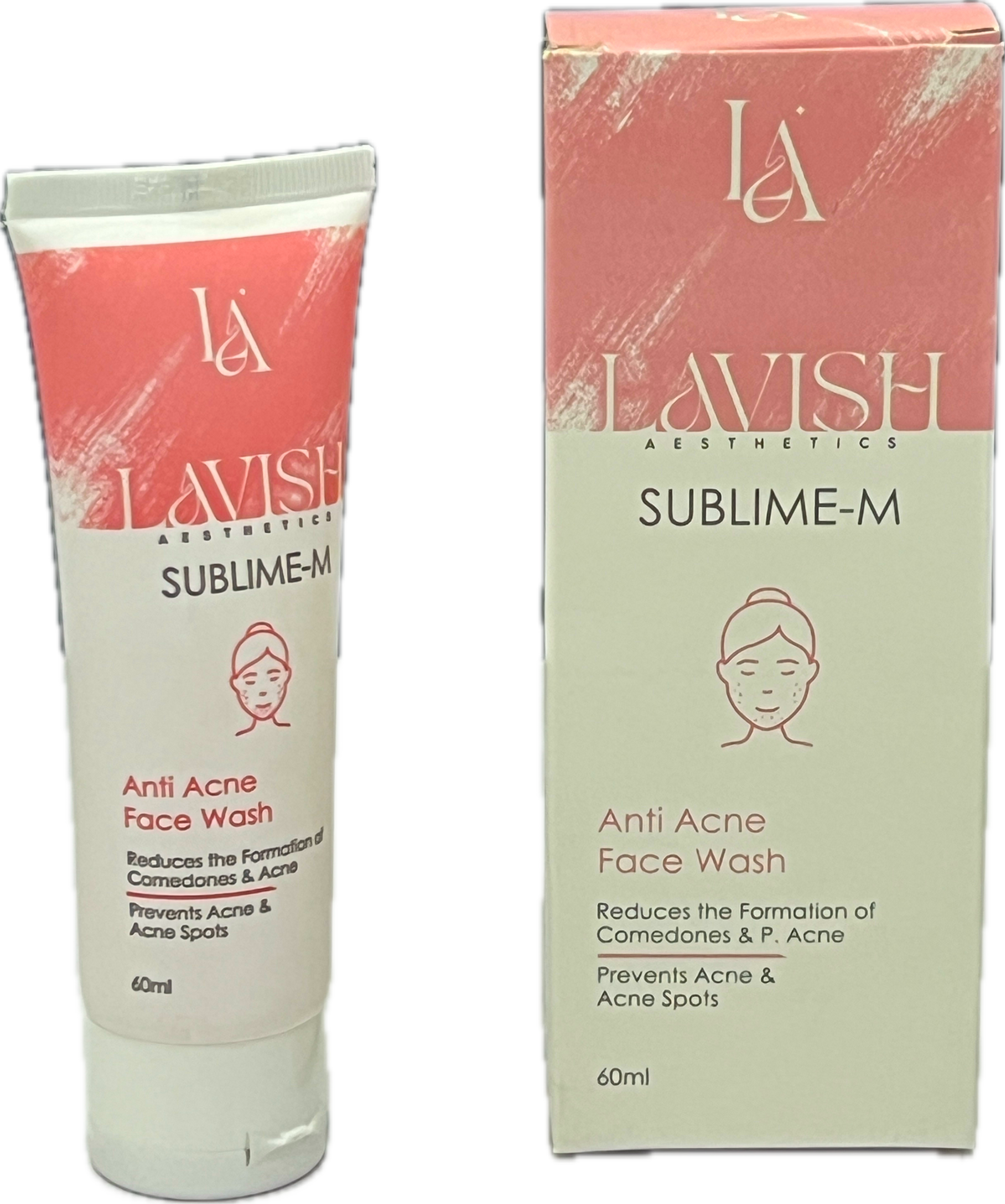 Sublime-M Anti Acne Face Wash 60ml - Lavish Aesthetics - Reduces Comedones & P. Acne