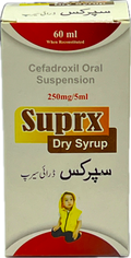 Suprx Dry Syrup 60ml - Cefadroxil Oral Suspension 250mg/5ml - Pediatric Antibiotic - Double Strength