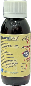 Texcol DMD Syrup 60ml - Dextromethorphan 6.25mg + Diphenhydramine 5mg - All Night Cough Relief - Sugar Free - Raazee