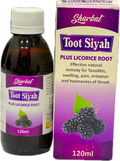 Sharbat Toot Siyah Plus Licorice Root 120ml - Natural Remedy For Tonsillitis Throat Swelling Pain & Hoarseness