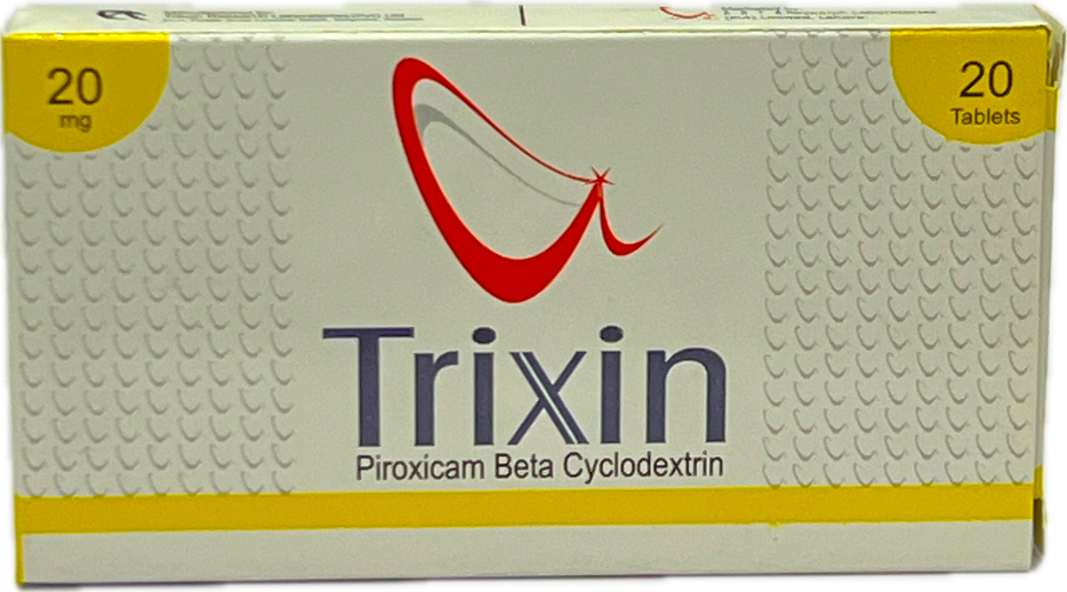 Trixin Tablets 20mg 20s - Piroxicam Beta Cyclodextrin 20mg - NSAID Pain