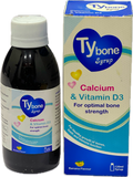 : Tybone Syrup 120ml - Calcium & Vitamin D3 Banana Flavour - For Optimal Bone Strength