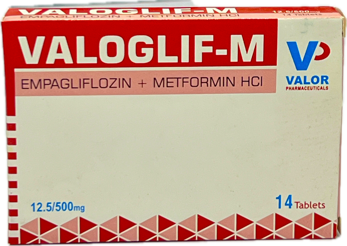 Valoglif-M 12.5/500mg Tablet - Empagliflozin + Metformin HCl - 14 Tablets - Valor Pharmaceuticals
