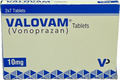 Valovam Tablets 10mg - Vonoprazan 10mg - 2x7 Tablets - Acid Blocker