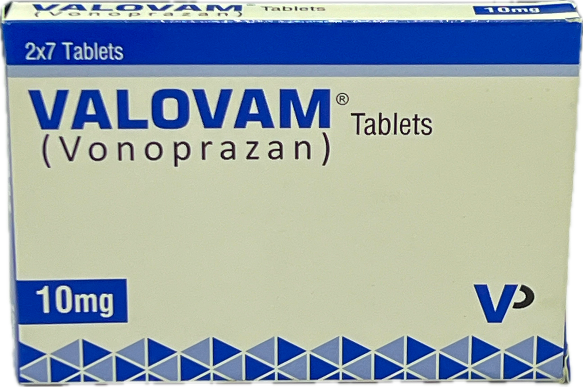 Valovam Tablets 10mg - Vonoprazan 10mg - 2x7 Tablets - Acid Blocker