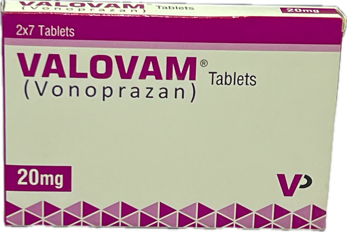 : Valovam Tablets 20mg - Vonoprazan 20mg - 2x7 Tablets - Acid Blocker