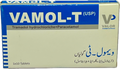 Vamol-T Tablets USP - Tramadol Hydrochloride + Paracetamol - 37.5mg/325mg - 1x10 Tablets