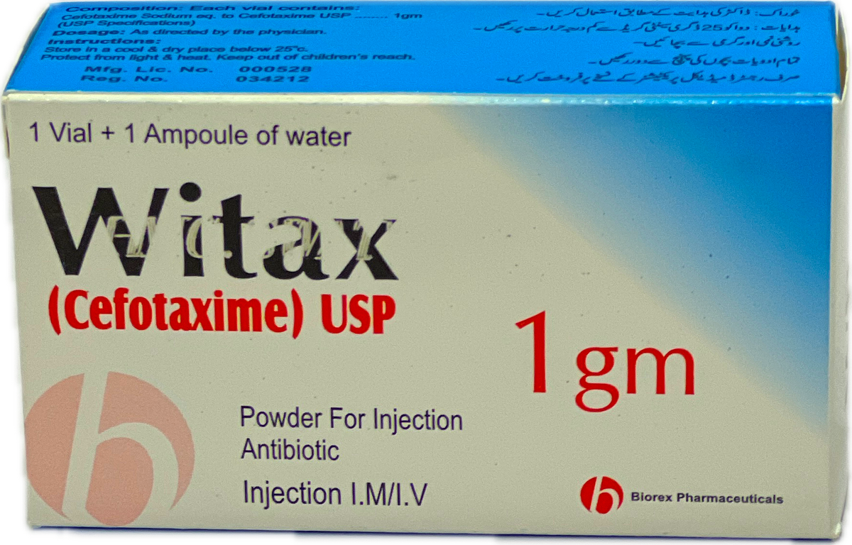 Witax (Cefotaxime) USP 1gm Injection