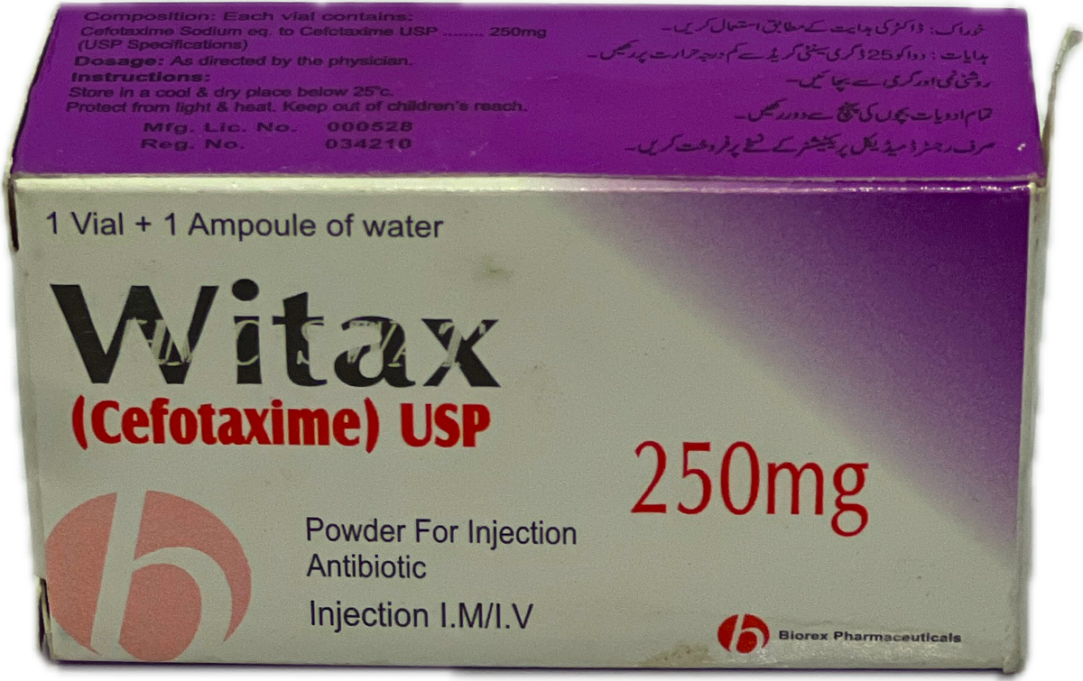 Witax (Cefotaxime) USP 250mg Injection
