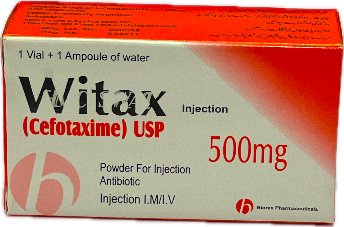 Witax 500mg Injection (Cefotaxime)