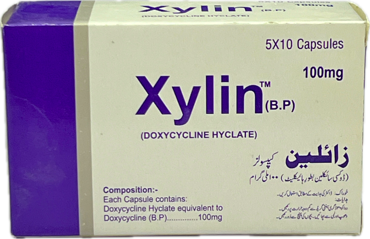 Xylin 100mg Capsules (Doxycycline)