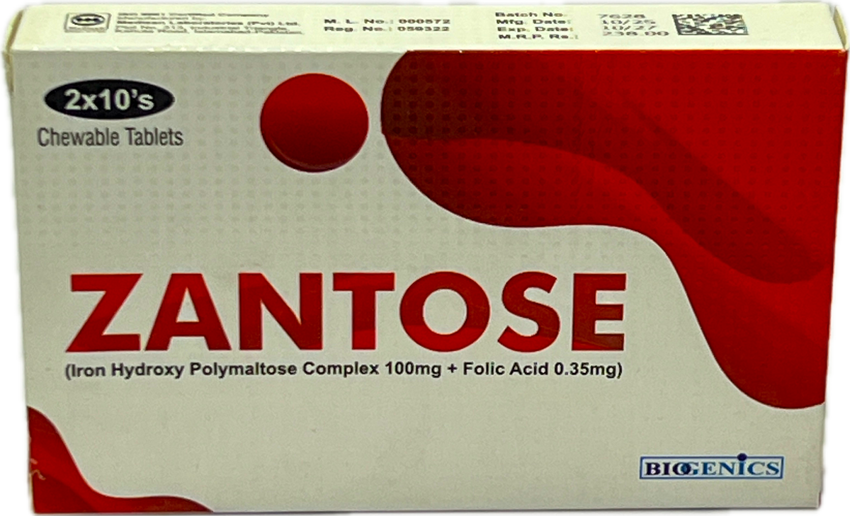 Zantose Chewable Tablets