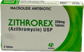 Zithrorex 250mg Tablets (Azithromycin)